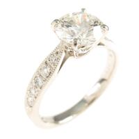 【リメイク】プラチナダイヤモンドリング 1．191ct・G・SI1・3EXT・H＆C