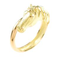 18KTYG ホース リング