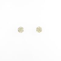 K18YG ソリティア ダイヤモンドピアス