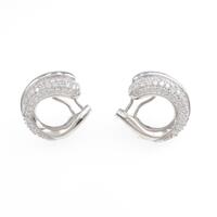 PT パヴェ ダイヤモンドピアス