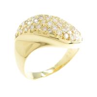 K18YG パヴェ ダイヤモンドリング