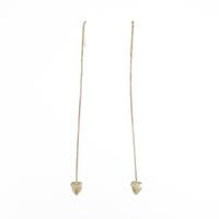 750YG ハート ピアス