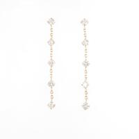 K18YG ダイヤモンドピアス