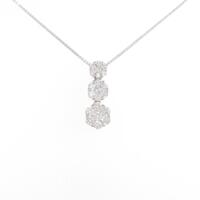 PT フラワー ダイヤモンドネックレス