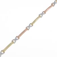 K18スリーカラー ブレスレット