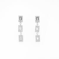 K18WG ダイヤモンドピアス