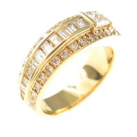 K18YG ダイヤモンドリング