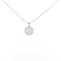 プラチナダイヤモンドネックレス 0．454ct・E・VVS2・GOOD