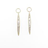 K18YG ダイヤモンドピアスパーツ