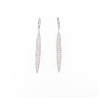 750WG パヴェ ダイヤモンドピアス