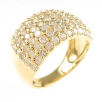 K18YG パヴェ ダイヤモンドリング