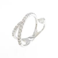 【リメイク】K18WG ダイヤモンドピンキーリング