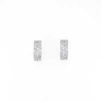 K18WG ダイヤモンドピアス