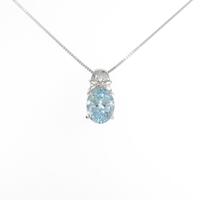 PT アクアマリンネックレス