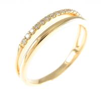 K18YG ダイヤモンドリング