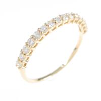 【リメイク】K18YG ハーフエタニティ ダイヤモンドリング