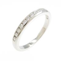 ティファニー ハーフサークル チャネルセッティング リング