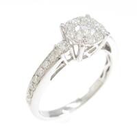 K18WG ダイヤモンドリング