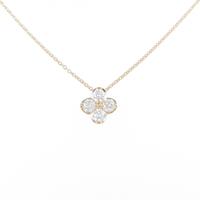 【リメイク】K18YG フラワー ダイヤモンドネックレス