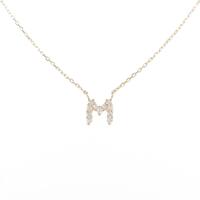 エテ イニシャルM ダイヤモンドネックレス