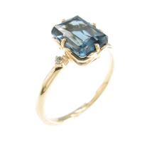 K10YG ブルートパーズリング