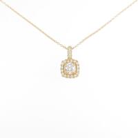 【リメイク】K18YG ダイヤモンドネックレス 0．324ct・I・SI2・EXT