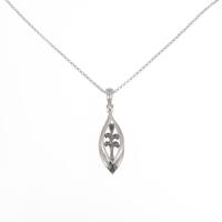 K18WG ダイヤモンドネックレス