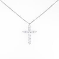 PT クロス ダイヤモンドネックレス