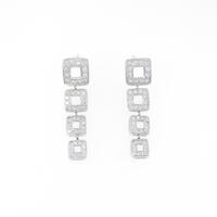 K14WG ダイヤモンドピアス