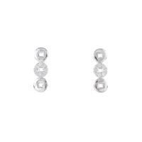 K18WG ダイヤモンドピアス