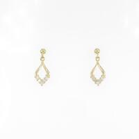 K18YG ダイヤモンドピアス