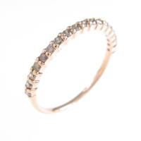 K18PG ハーフエタニティ ダイヤモンドリング