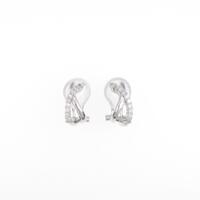 K18WG ダイヤモンドイヤリング