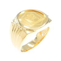 【新品】K18YG コイン リング