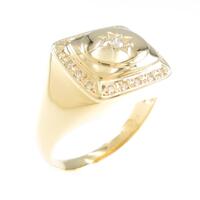 【新品】K18YG ダイヤモンドリング