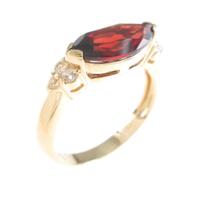 K18YG ガーネットリング