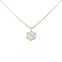 【新品】K18YGダイヤモンドネックレス 0．224ct・E・SI2・GOOD