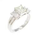 プラチナダイヤモンドリング 1．004ct・LY・VS1・プリンセスカット