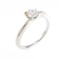 K18PG／プラチナダイヤモンドリング 0．250ct・D・VVS2・ファンシーカット