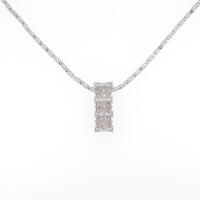 K18WG ダイヤモンドネックレス