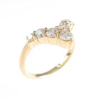 K18YG ダイヤモンドリング