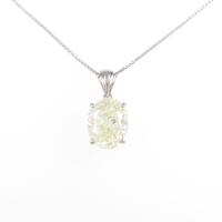 プラチナダイヤモンドネックレス 5．050ct・LY・I1・オーバルカット
