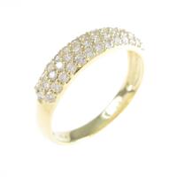 K18YG パヴェ ダイヤモンドリング