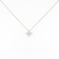 【リメイク】K18YG フラワー ダイヤモンドネックレス