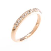 K18PG ハーフエタニティ ダイヤモンドリング