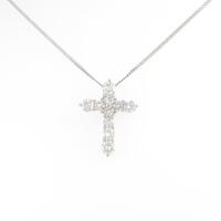 PT クロス ダイヤモンドネックレス
