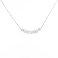 K18WG ダイヤモンドネックレス