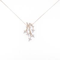 K18PG 2WAY ダイヤモンドネックレス