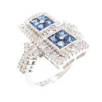 750WG サファイヤリング