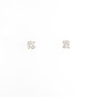 【リメイク】K18YG ソリティア ダイヤモンドピアス